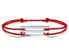 perforated red cord bracelet le 2.5g